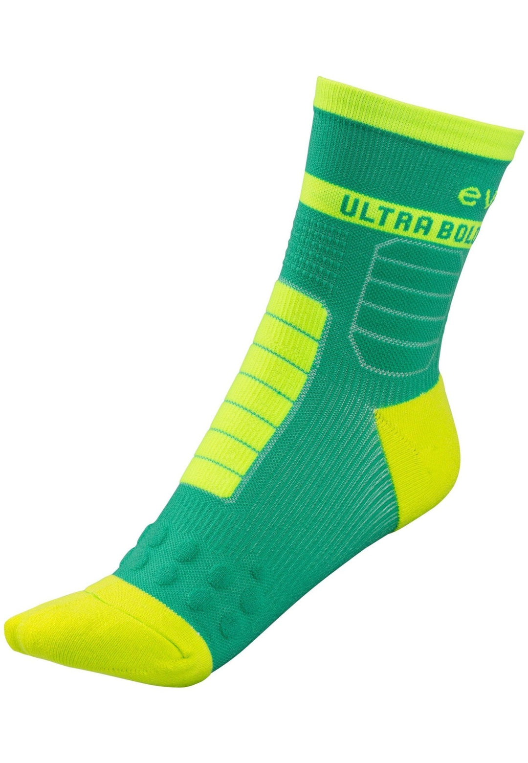 Calcetines técnicos de trail running Ultra Bold Series, color negro, sobre fondo neutro