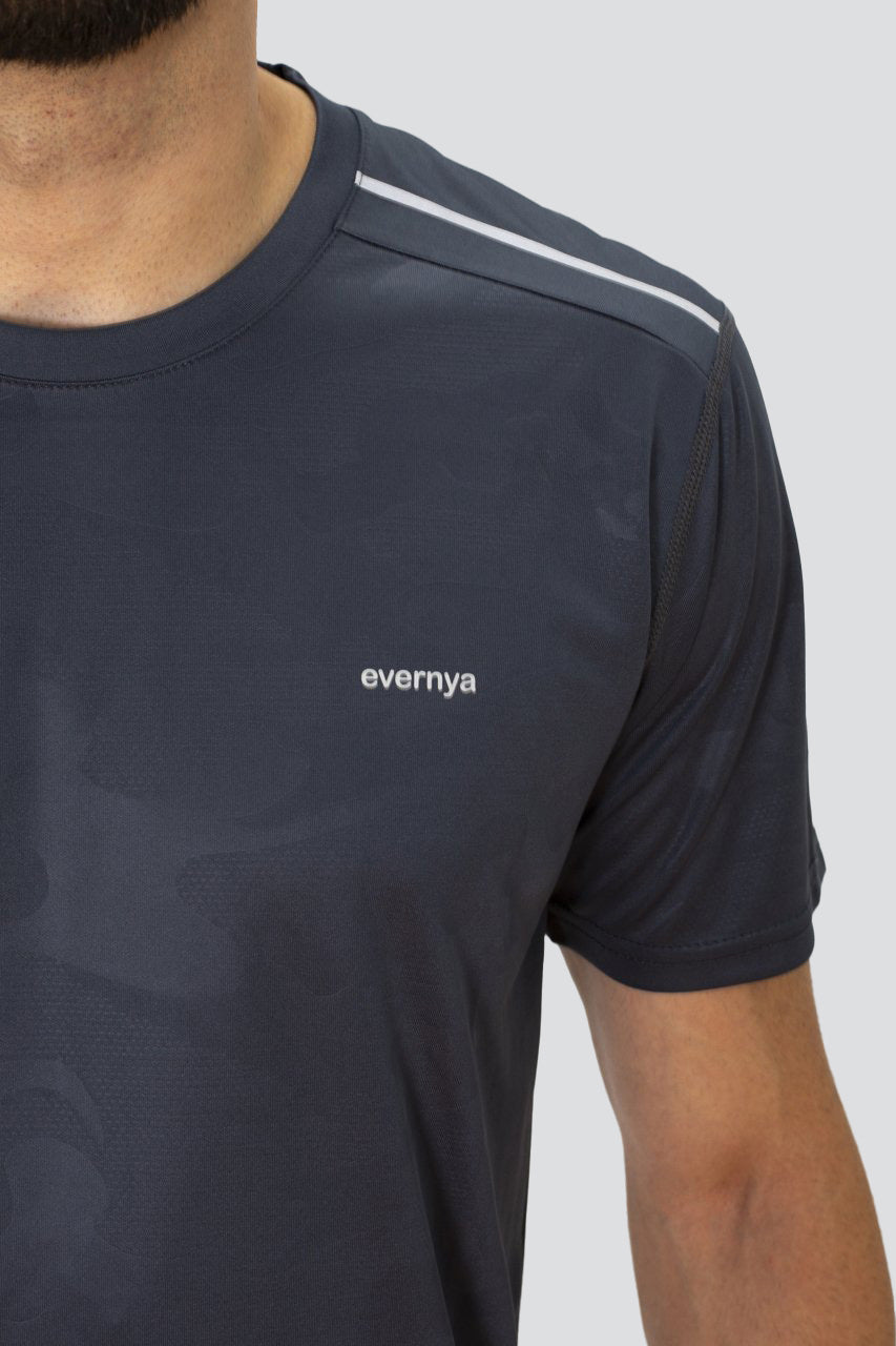 Camiseta TRAIL RUNNING HOMBRE Savage camuflage Grey - evernya