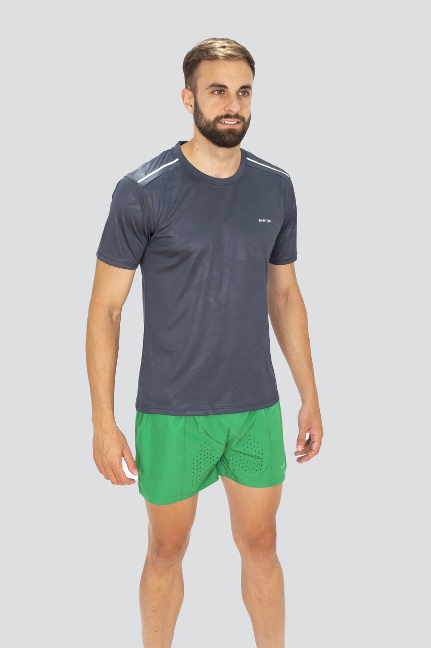 Camiseta TRAIL RUNNING HOMBRE Savage camuflage Grey - evernya