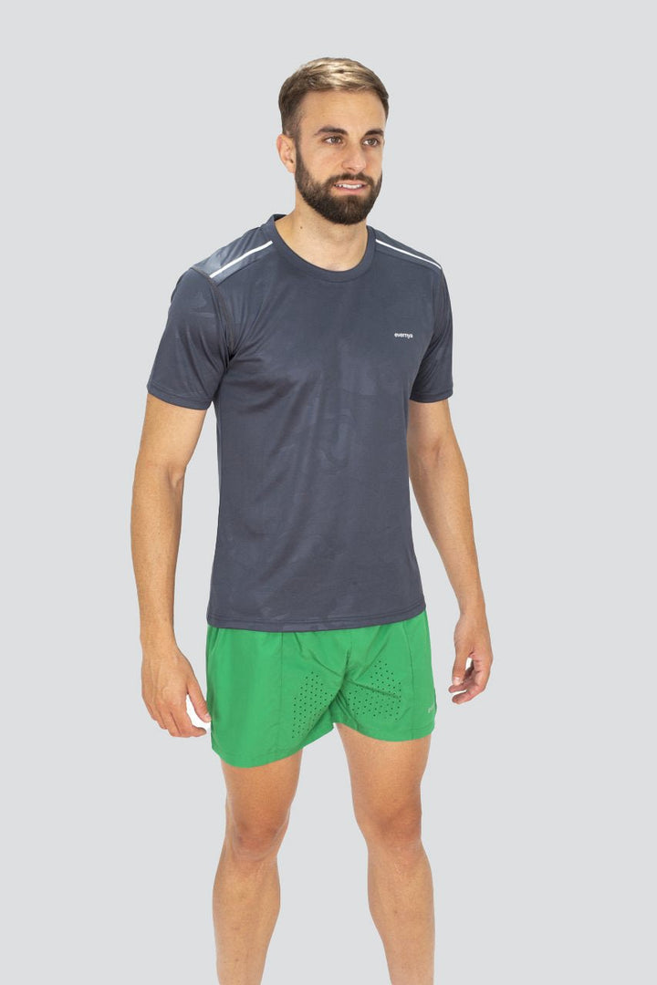 Camiseta TRAIL RUNNING HOMBRE Savage camuflage Grey - evernya