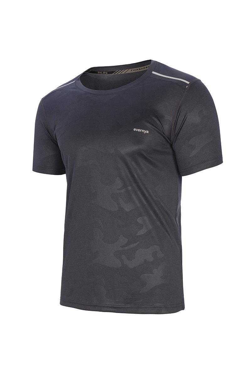 Camiseta TRAIL RUNNING HOMBRE Savage camuflage Grey - evernya