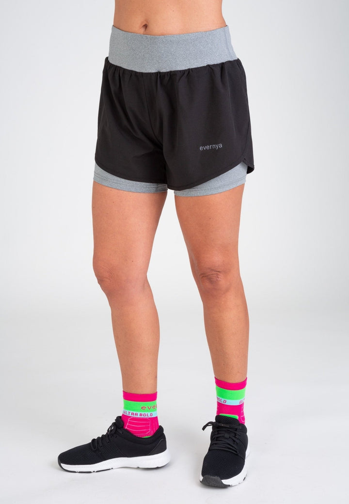 Pantalón corto con malla interior Slim Fit Mujer - evernya