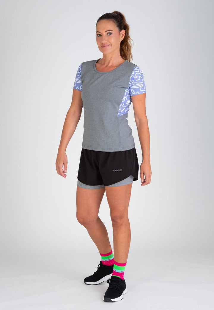 Pantalón corto con malla interior Slim Fit Mujer - evernya