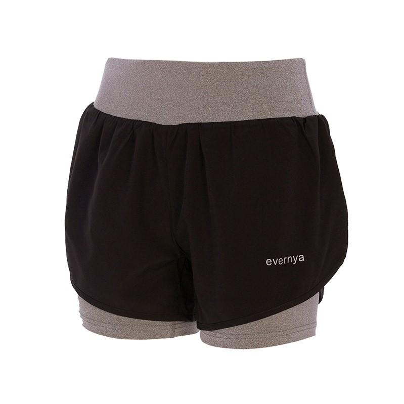 Pantalón corto con malla interior Slim Fit Mujer - evernya