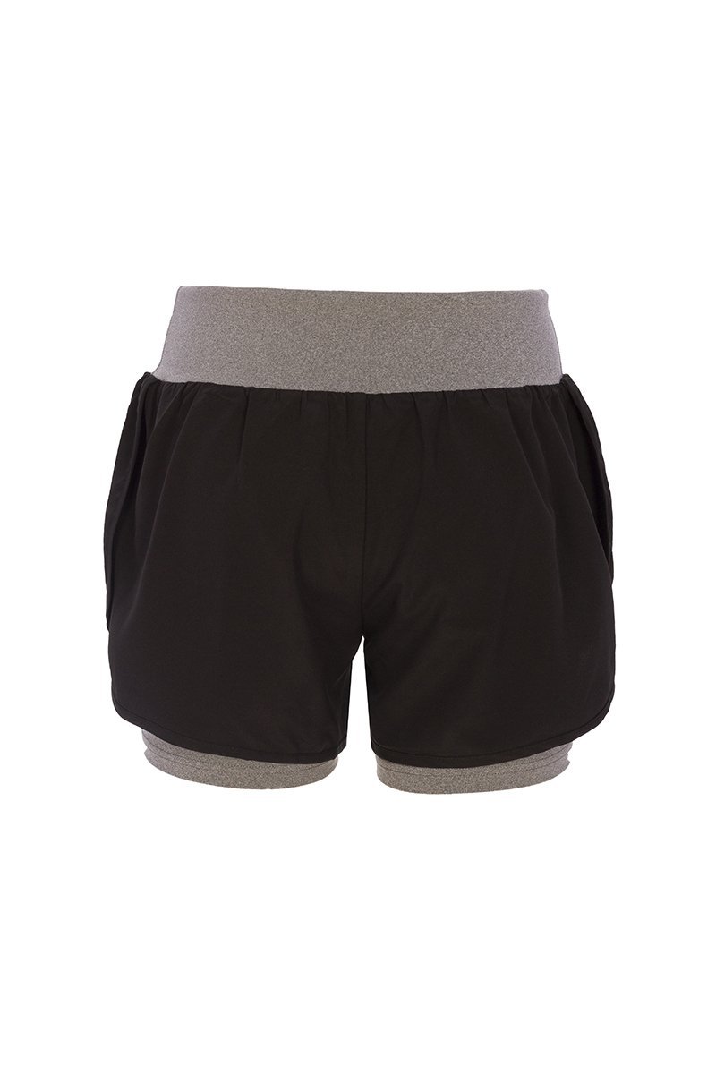 Pantalón corto con malla interior Slim Fit Mujer - evernya