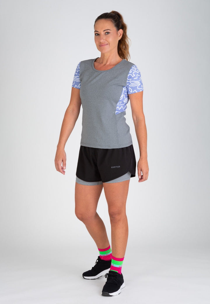 Camiseta Trail Running Slim Fit Mujer - evernya